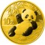 China BIOLOGICAL WEAPON COVID-19 series CORONAVIRUS CHINESE PANDA ¥10 Yuan Silver coin 2020 Gold plated 30 grams